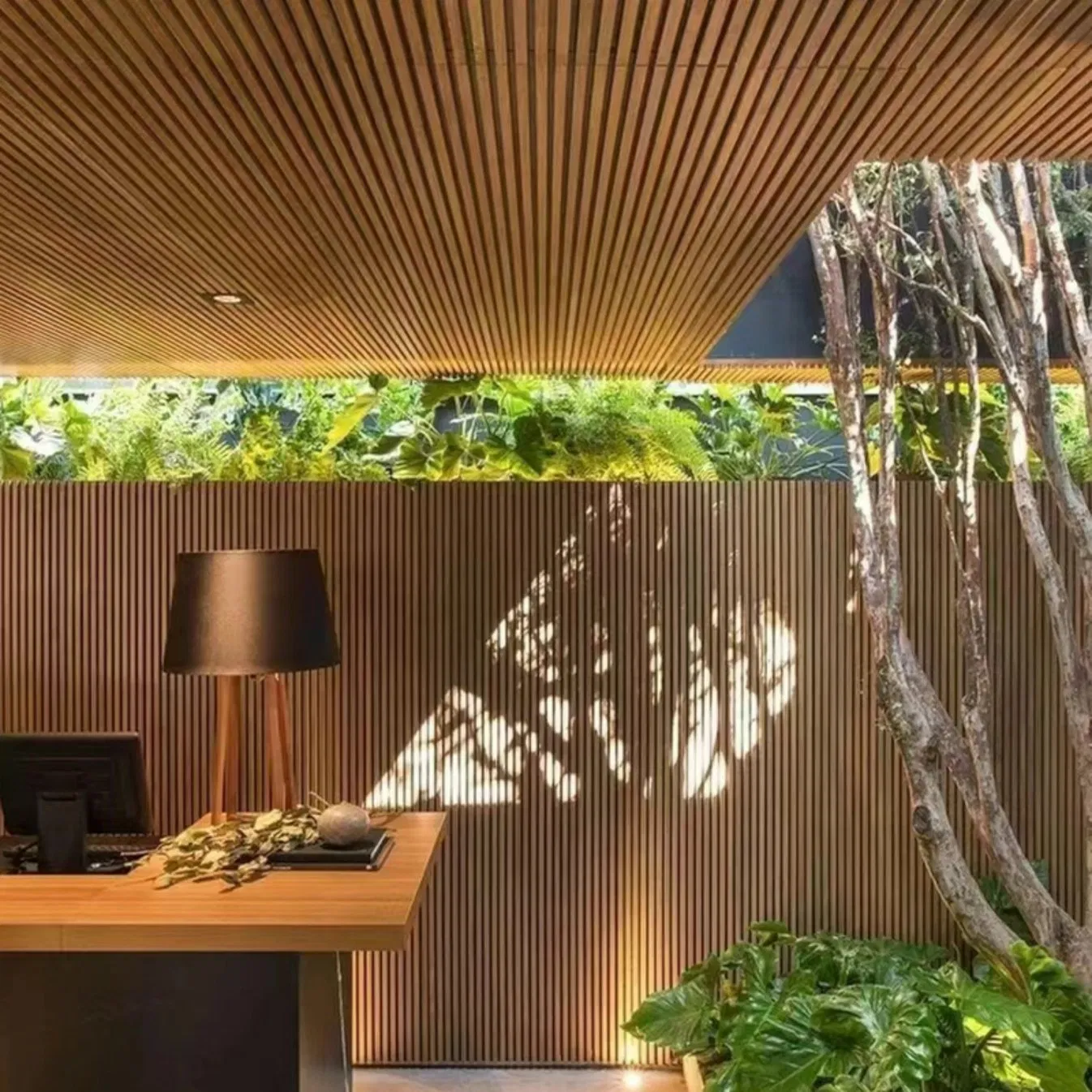 Art 3D Decor Hollow Louver WPC Panel for Interior and Ceiling Decoration