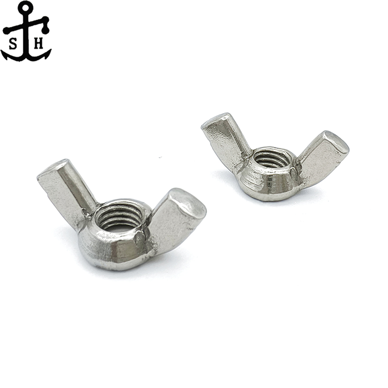 Factory Custom DIN314 DIN315 Wing Lock Nuts M4-M24 Carbon Steel Zinc Galvanized Formwork Anchor Butterfly Wing Nuts