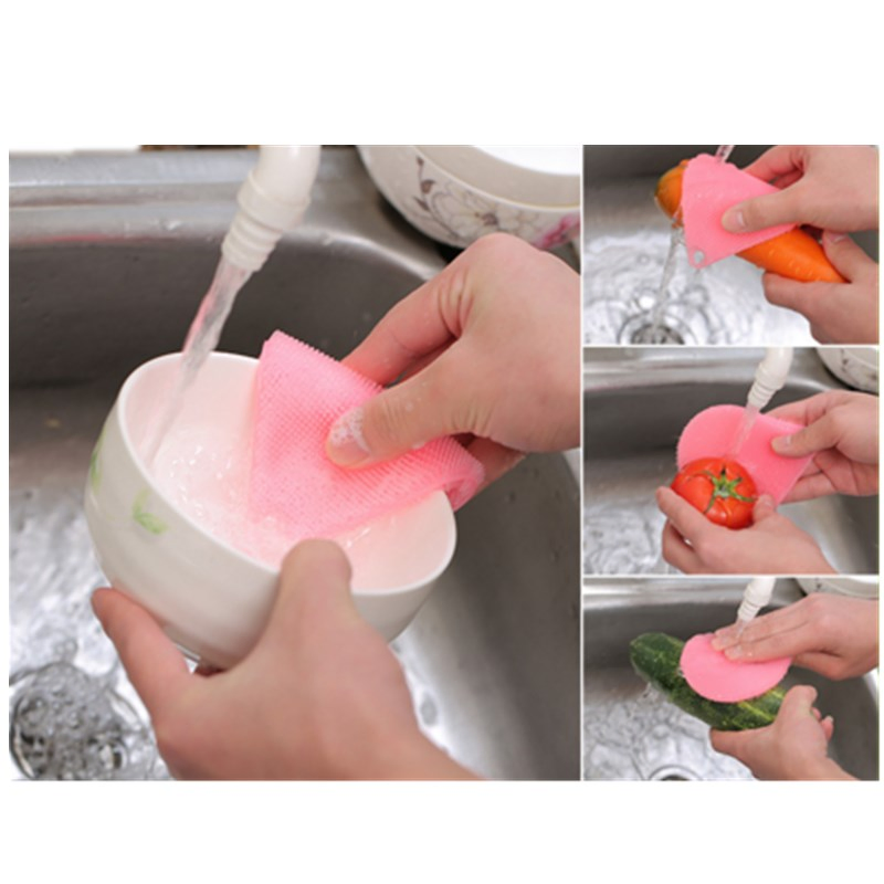 Silicone Cleaning Dishwashing Brush Clean