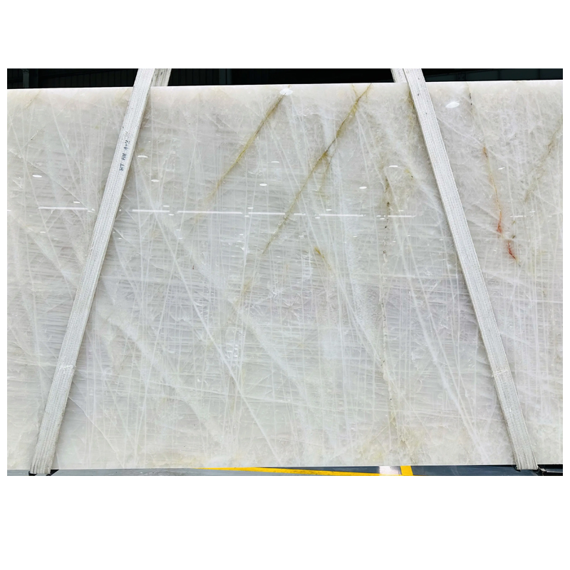 2cm Bianco Cristallo Quartzite Polished Slabs