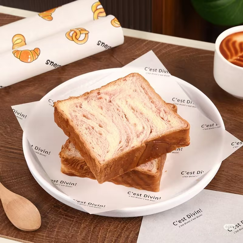 Food Grade Sandwich Paper Grease Proof Burger Wrapping for Food & Beverage Industry Manufacture