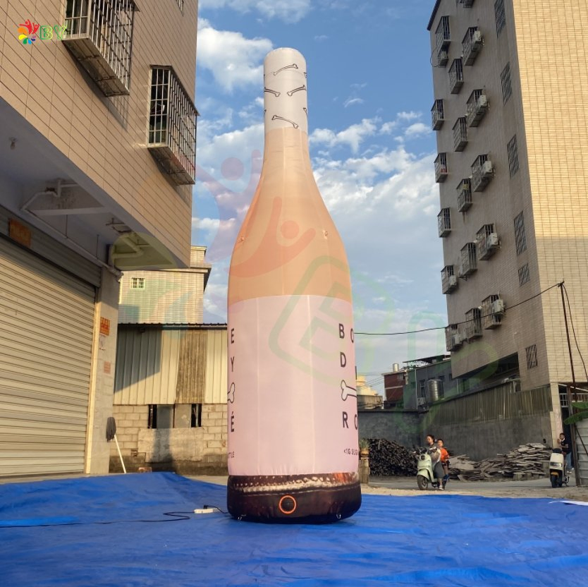 High Quality Advertising Nail Polish Air Bottle Inflatable Champagne Bottle and Beverage Bottle