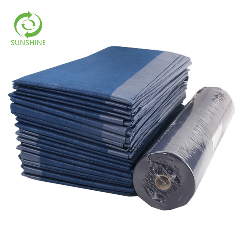 Different Colors Customization Medical Bedsheet Roll Nonwoven Fabric