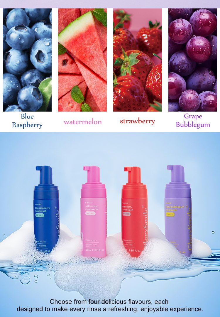 Wholesale Mouthwash Foaming 55ml Flavor Foam Mousse Breath Freshener
