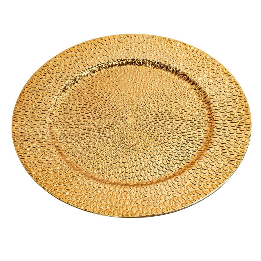 Modern Touch 33X1.8cm Dimensions PP Material Plastic Disposable Minimalist Charger Plate