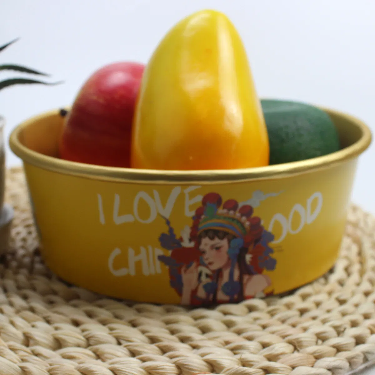 Plastic Free Disposable Food Container Paper Salad 1300 Ml Bowl with Gold Foil Coating