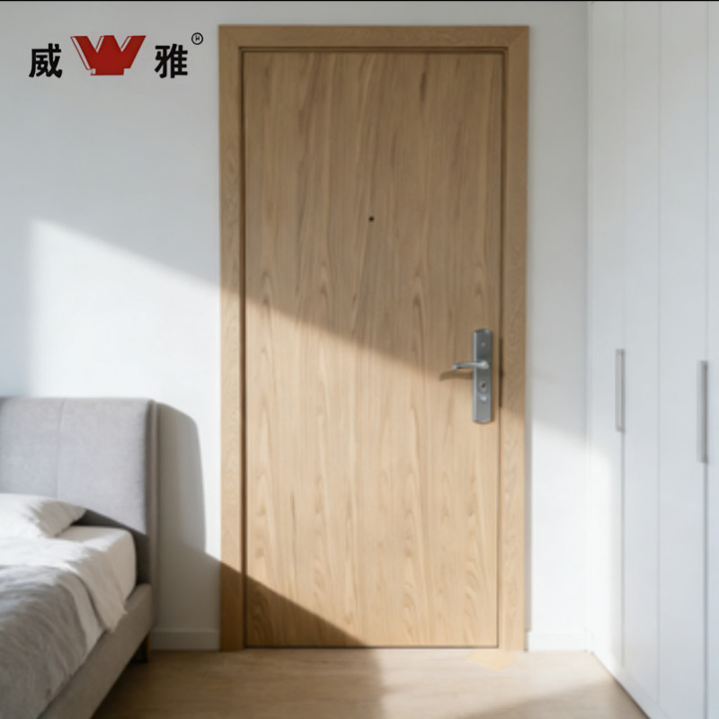 Durable and Elegant Modern Style Fire Resistant Solid Wood Composite Interior Wooden Door