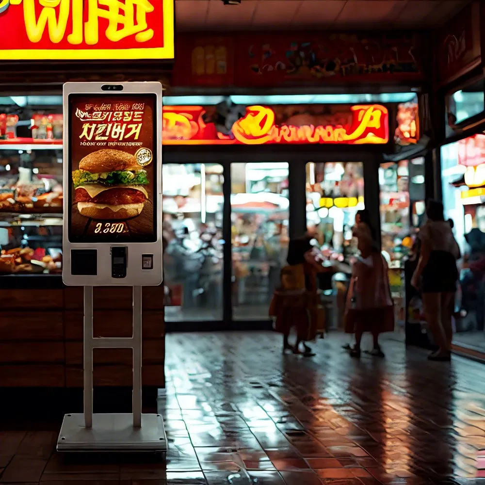 Automated Ordering System Advanced Self Ordering Kiosk for Quick Restaurant Transactions