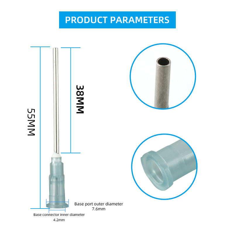 Пластиковая стальная игла 1.5 дюйма для шприца