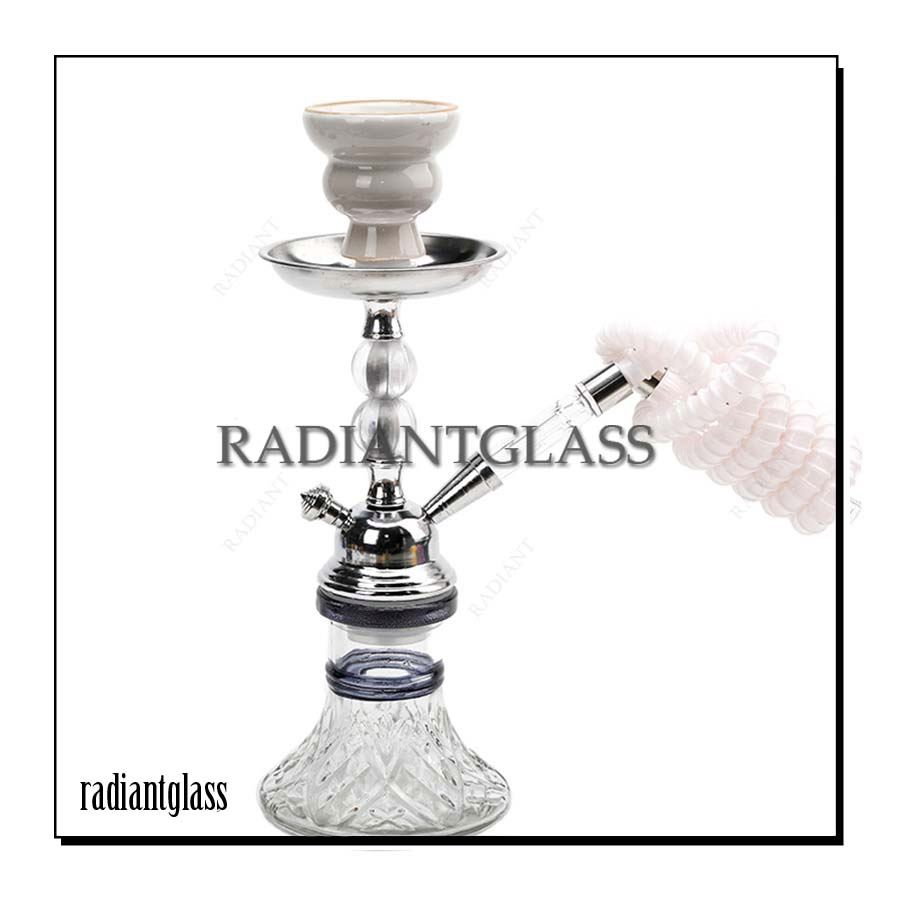 Hookah Set Mini Double Tube 26*10.5cm Mix Color Water Smoking Pipe Shisha Hookah Pipe