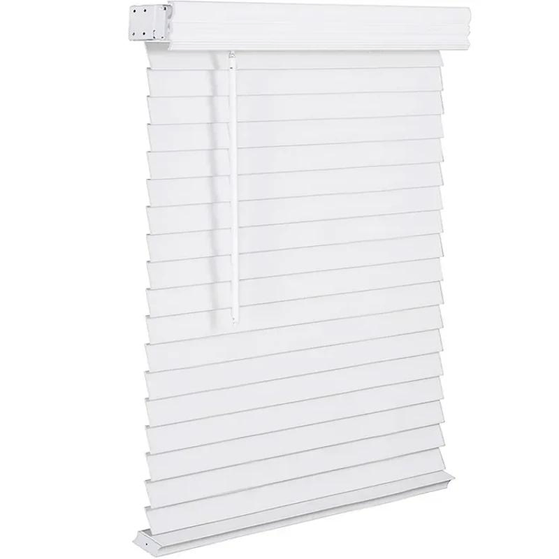 Moisture Resistance Mini Interior White Wooden Slat Venetian Roller Blinds