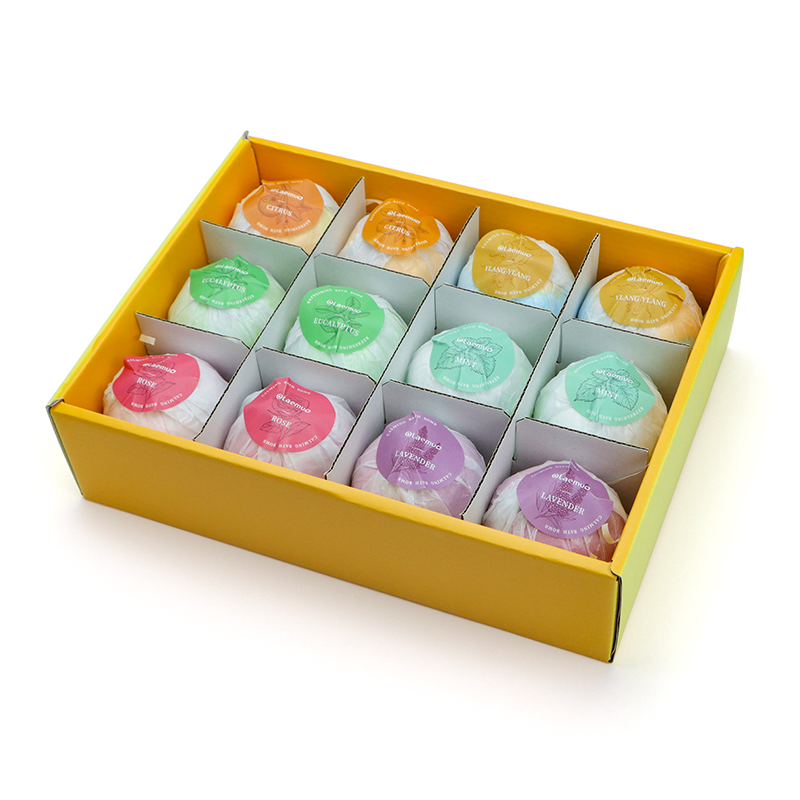 Custom Logo High Quality Bath Salt Ball Gift Set of Bath Bombs