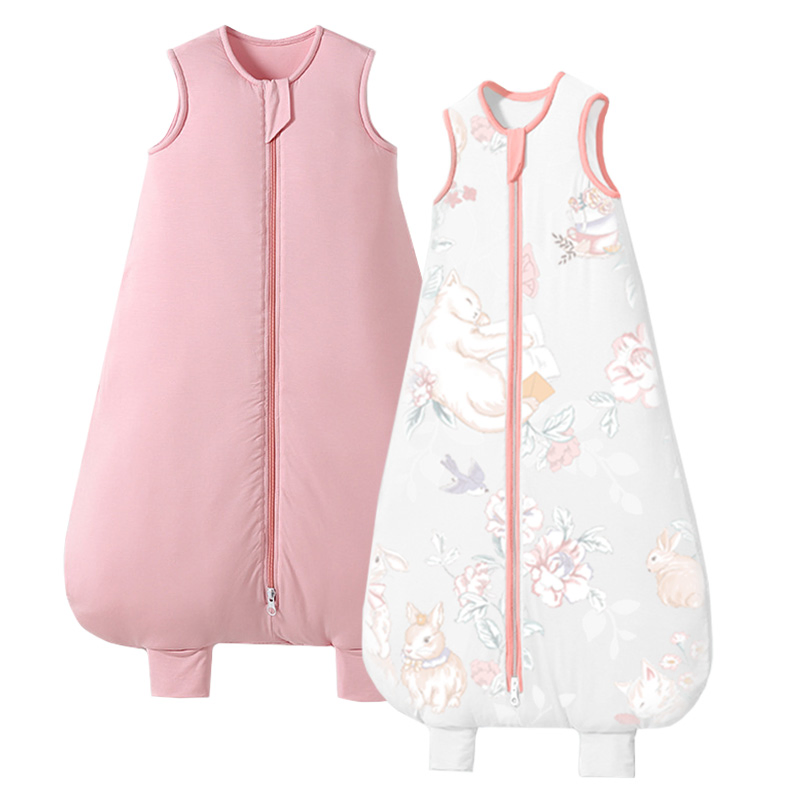 Verified CPC CE Baby Sleep Sack Solid Color Infant Wearable Blanket Sleeveless Cotton Eco-Friendly Soft Baby Sleeping Bags