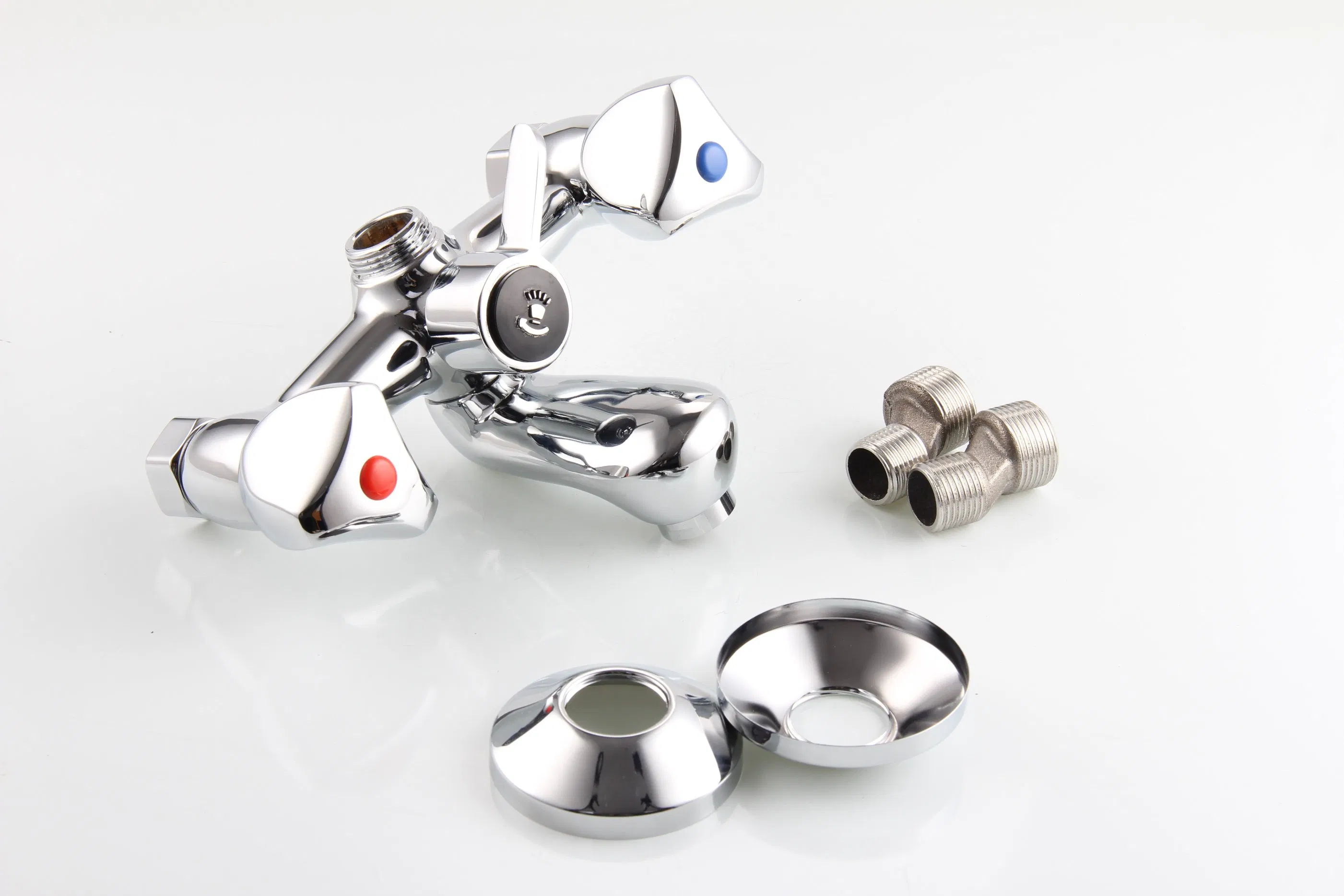 Double Handle Brass Bath Shower Mixer