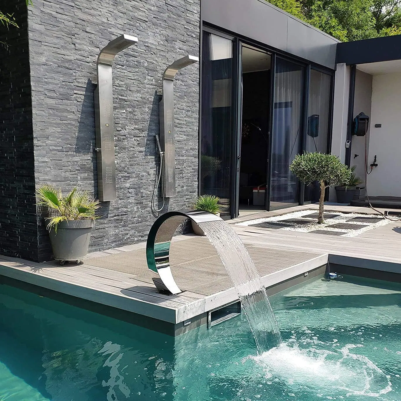 Outdoor Pool SPA Massage Equipment Stainless Steel Water Fountain