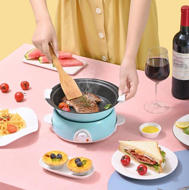 20cm Diameter Electric Mini Pot for Dormitory, 700W, for Convenient Meals