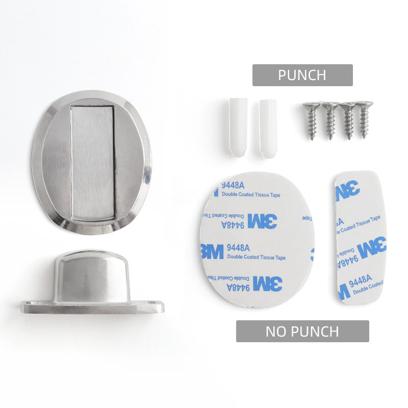 Oukali Magnetic Door Stops Furniture Hardware 304 Stainless Steel Door Stopper