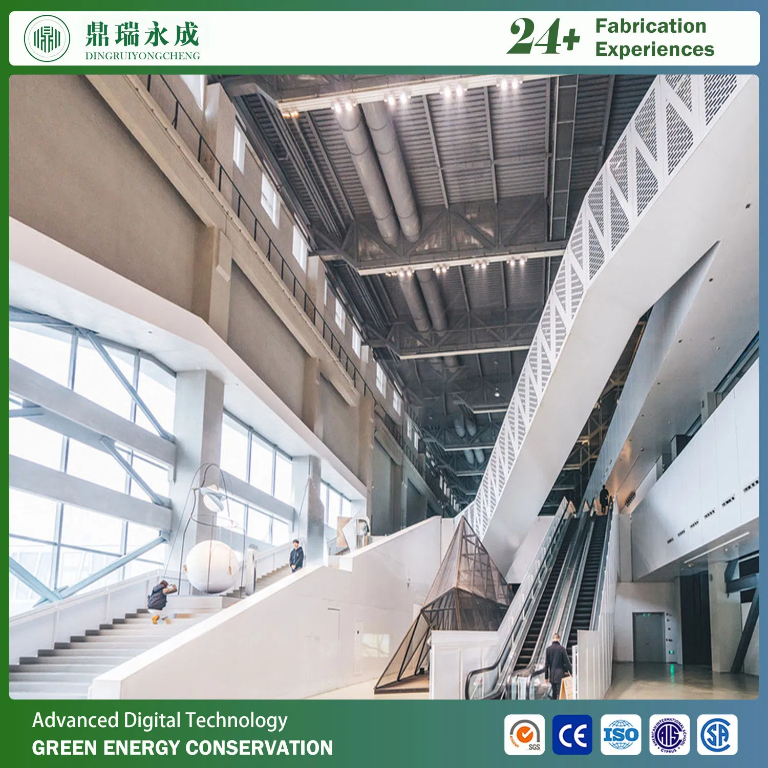 High Quality Reliable Sturdy Steel Stairs with Handrails