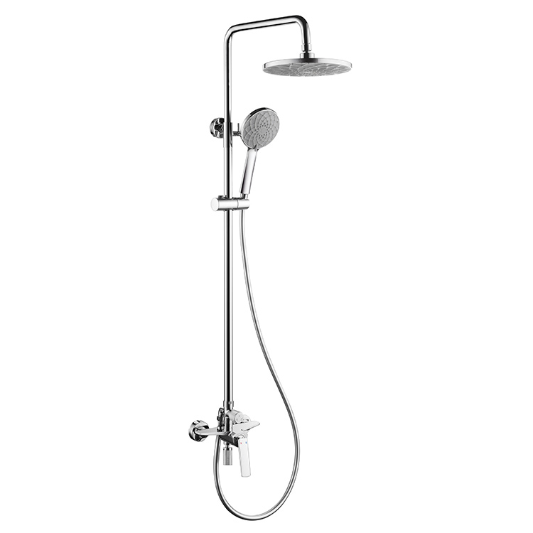 Душевая система с дождевым эффектом, настенная, медная