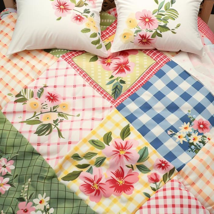 Printed Polyester Bed Linen Household Duvet Cover Bedding
