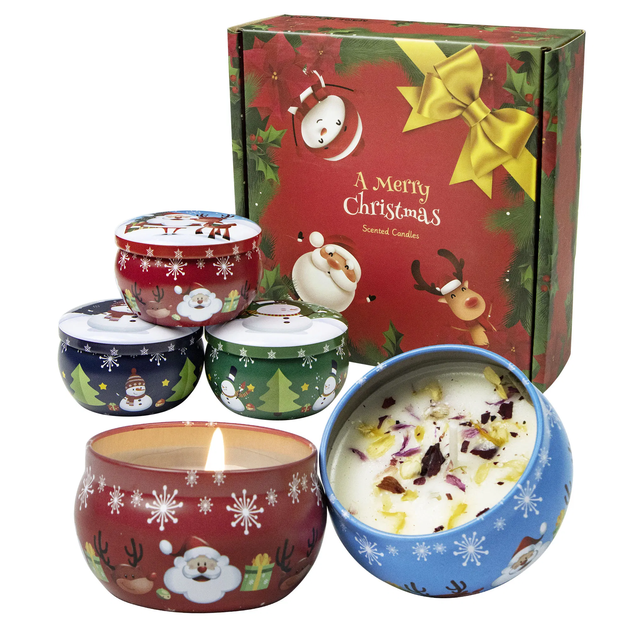 Christmas Candle Soy Wax Natural Candles Scented Luxury Velas Aromaticas Al Por Mayor