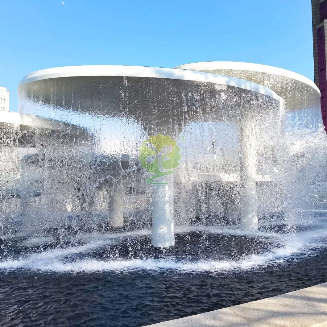 Customized Fiberglass Outdoor Courtyard Waterscape Waterfall Landscape Decoration Flowing Water Fountain