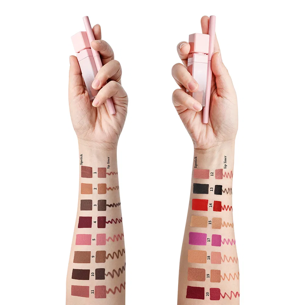 Matte Liquid Lipstick and Lipliner Kit Box Pricvate Label Luxury Lip Set Makeup
