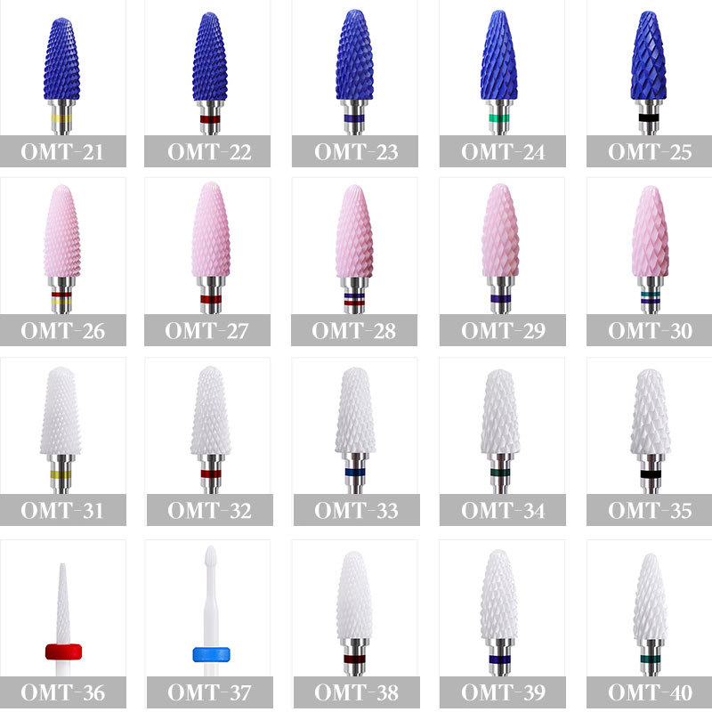 New Nail Polishing Tool Multi-Functional Ceramic Nail Drill Bits