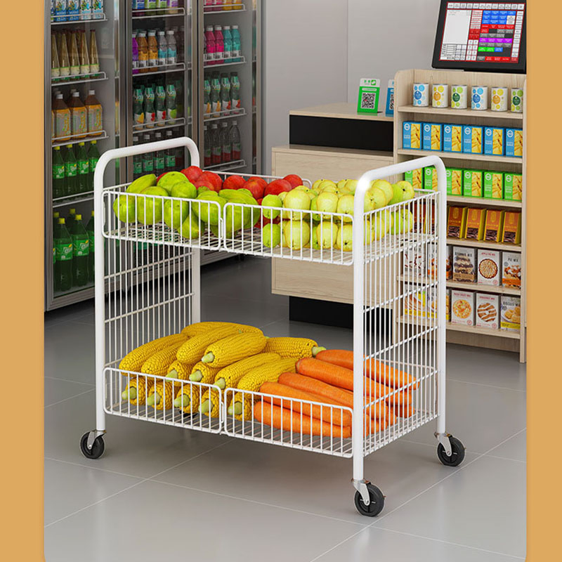 Best Selling Rust-Proof Corrosion-Resistant Large Capacity Display Rack Foldable Movable Trolley