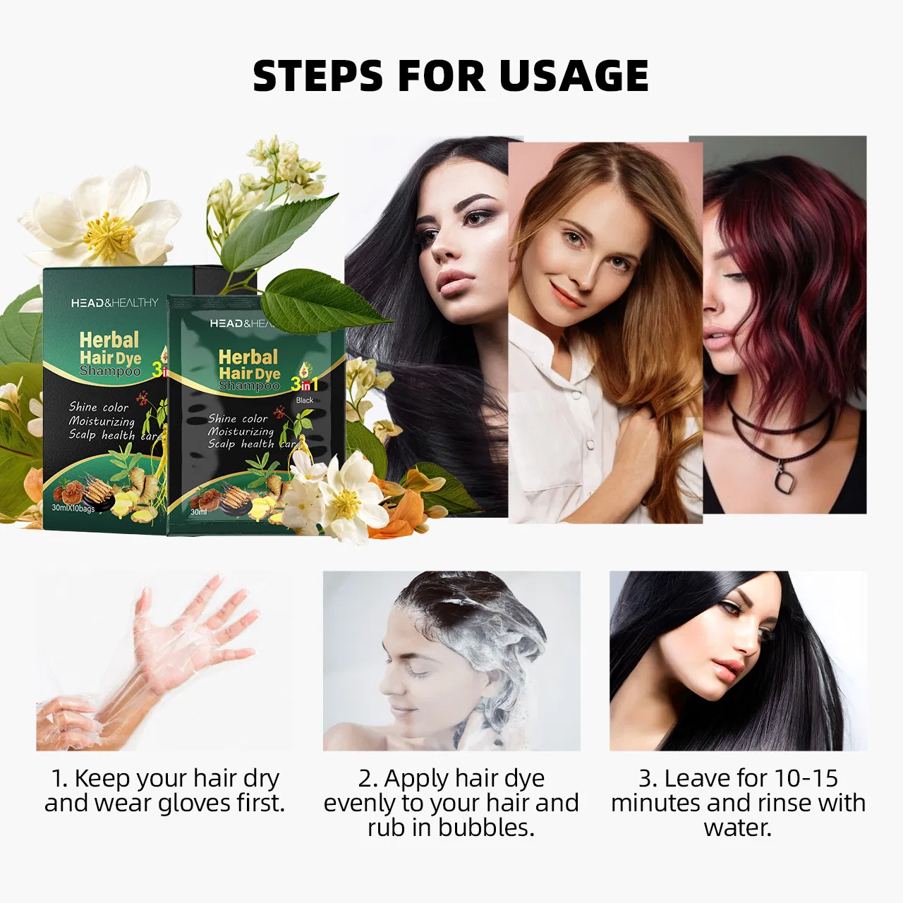 Refreshing Hair Dye Foam for Effortless Hair Coloring