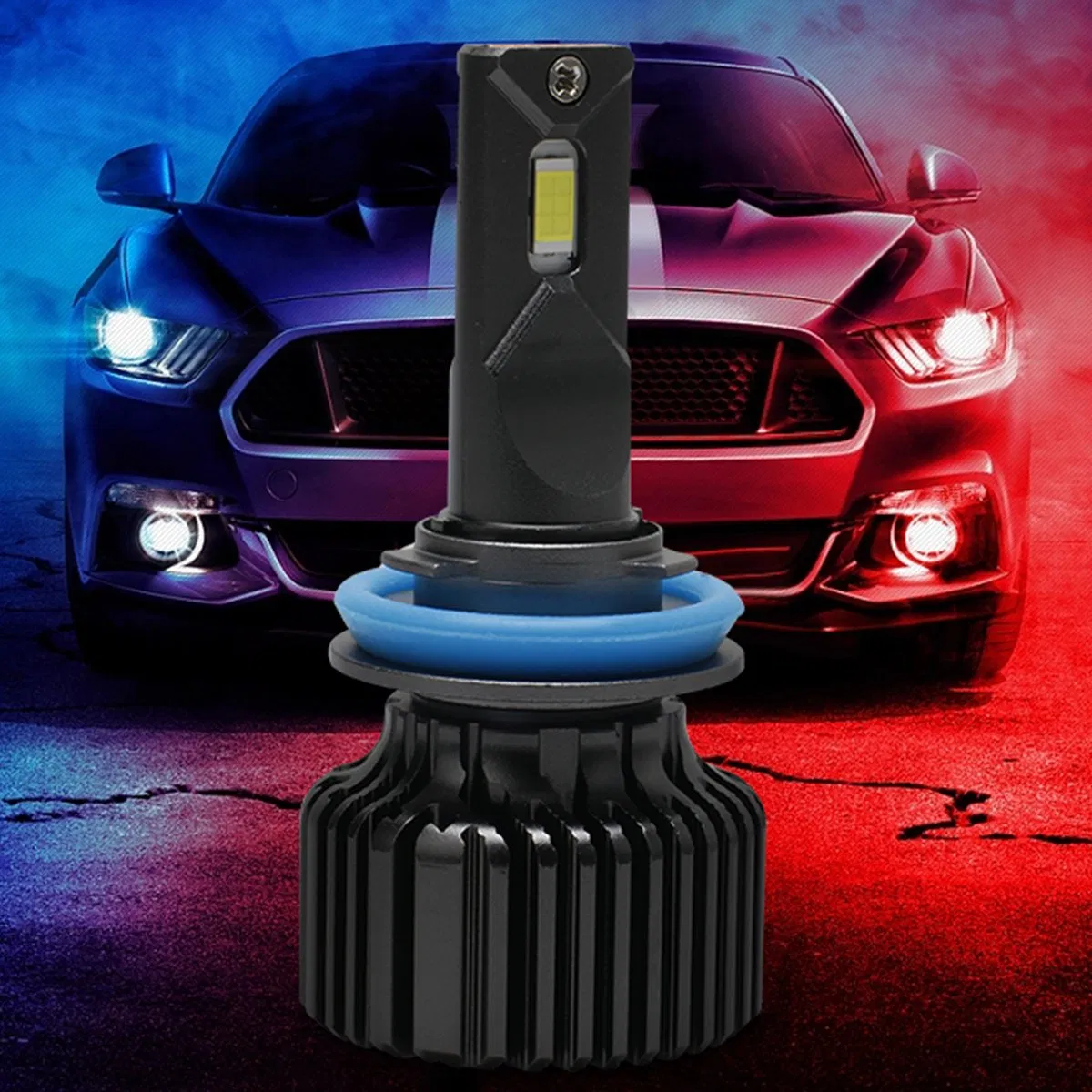 Светодиодная лампа H4 100W 6500K для фар