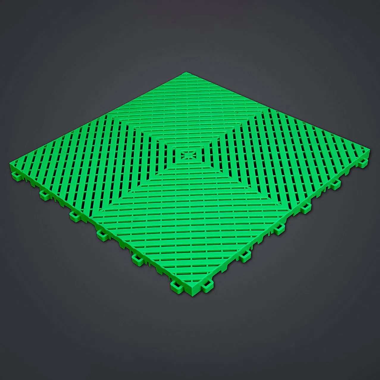 High Quality Smooth Modular Interlocking Floor Tile Plastic Garage Flooring