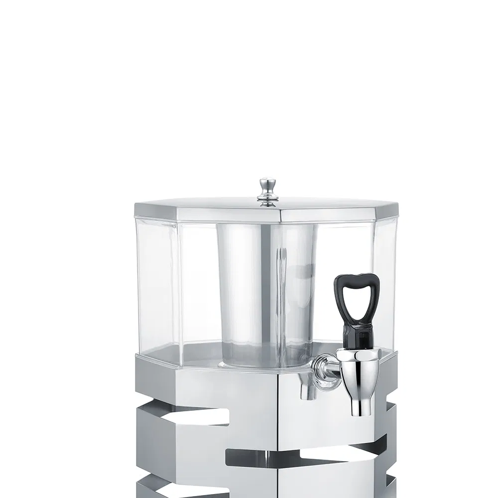 Xiangsheng 8L Golden Stainless Steel Juice Dispenser Overlapping Double Layer Drink Dispenser