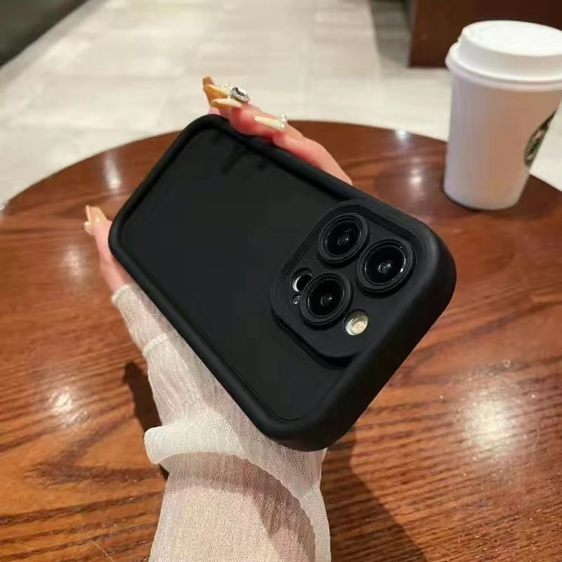 Чехол-бампер из жидкого силикона для iPhone 11-15 Pro Max