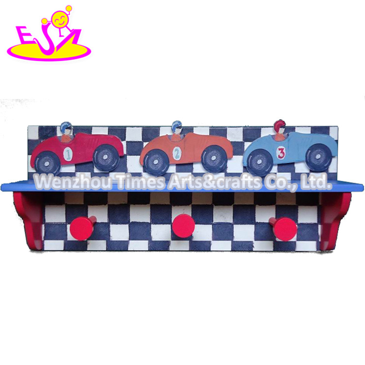 New Wood Coat Hooks Wall Mounted with 3 Hooks W09b081