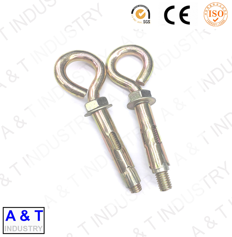 Глазковый болт с распорным анкером, оцинкованный