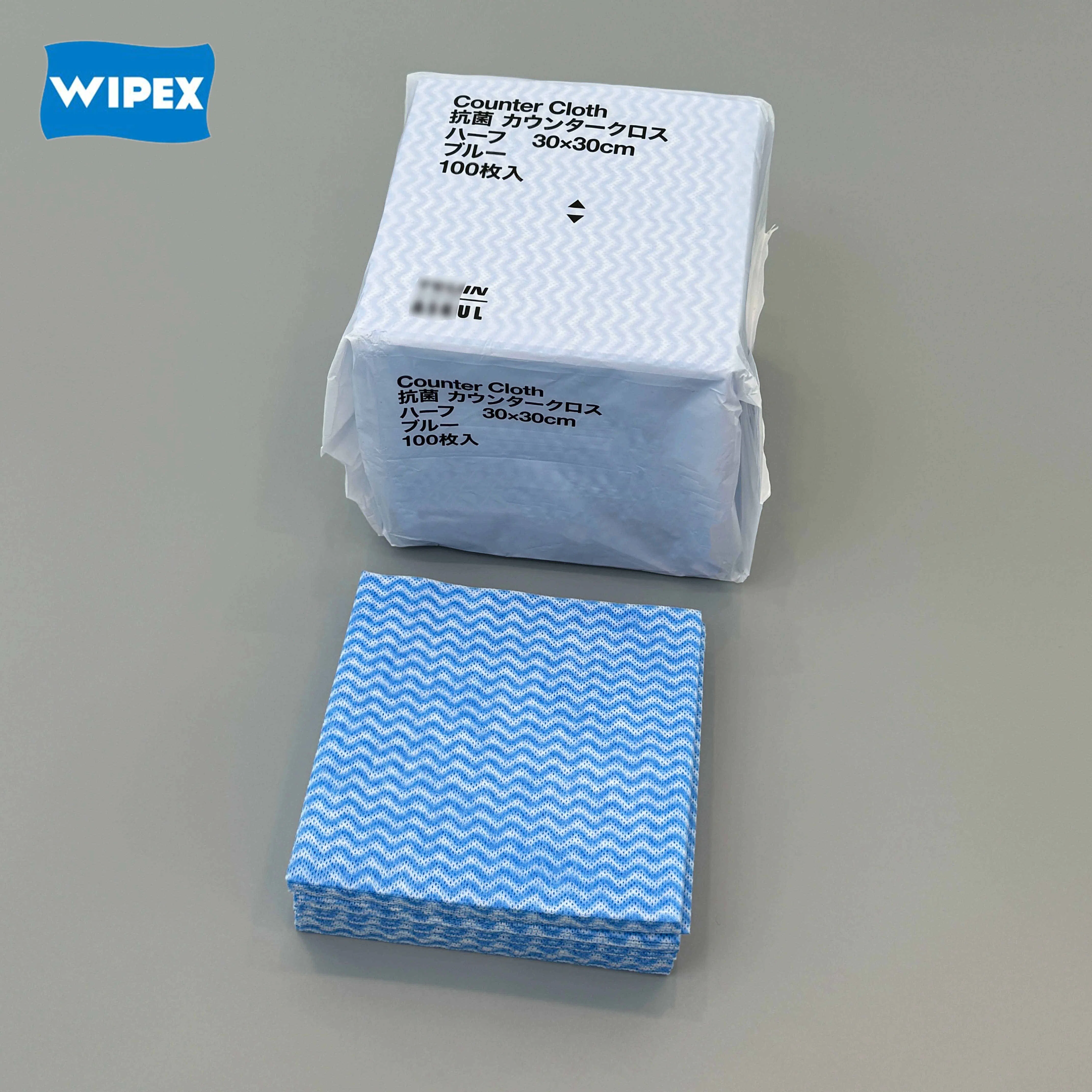 Wipex Wave Pattern Dry Wipes Spunlace Nonwoven Kitchen Cleaning Wipes