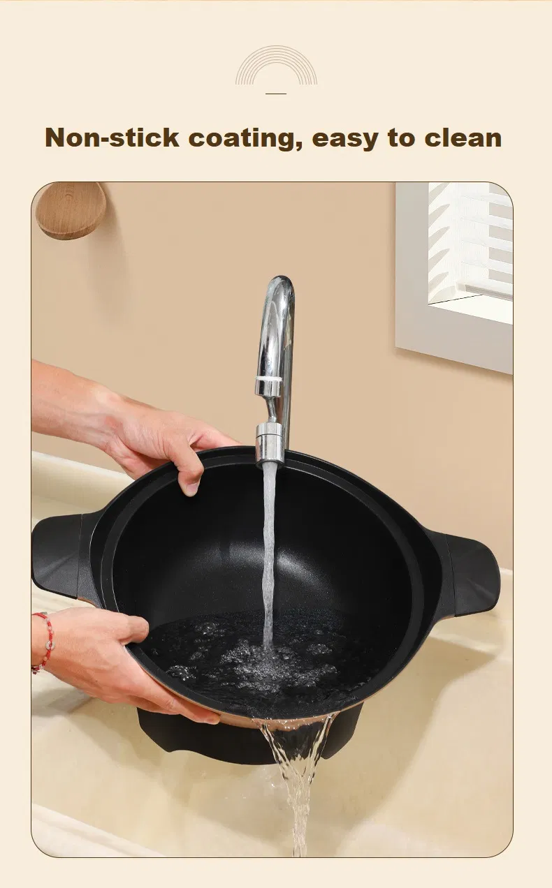 Home Appliance Skillets Electric Frying Pan Electric Wok Pressure Function 30cm