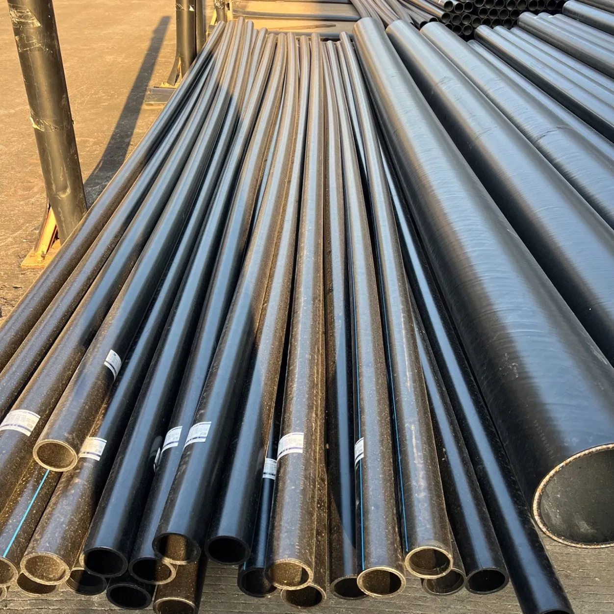 Сталеполимерная труба DFPS PE/HDPE с сетчатым каркасом