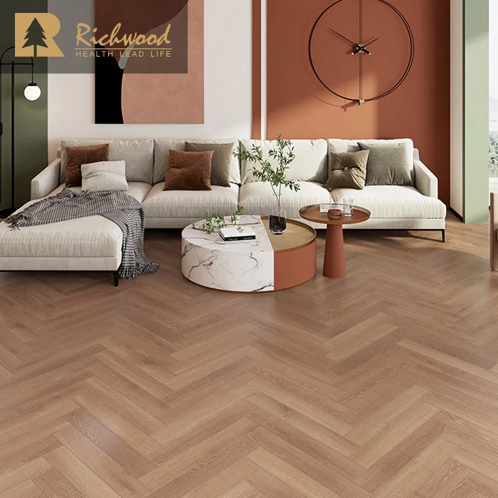 High-Quality Affordable Decoration Material Engineered Wood Floor Plastic Herringbone Parquet Collection PVC Vinyl Spc Plank Laminate Flooring for Office/Hotel