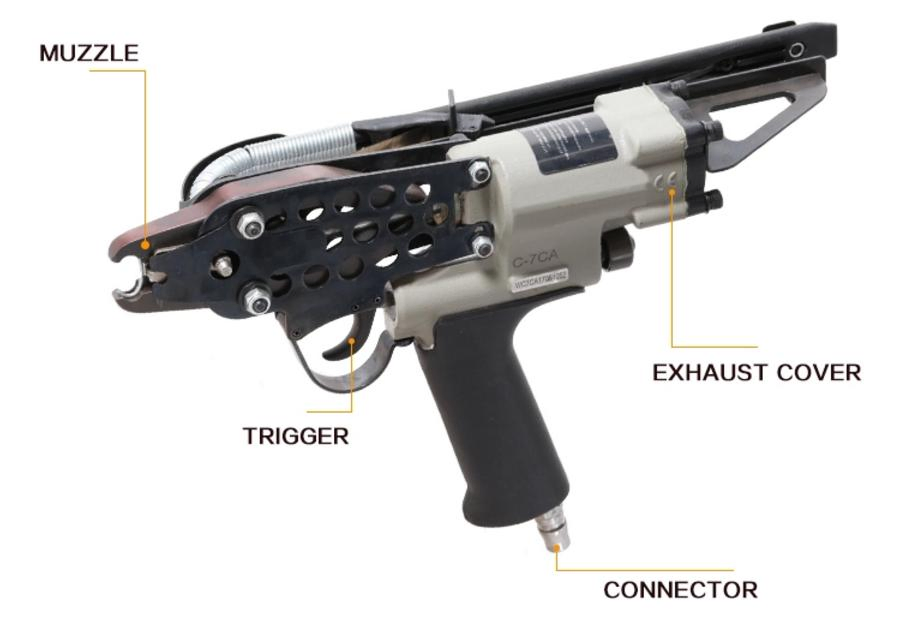 C7ca52/7ca58 Pneumatic Hog Ring Plier for Hog Rings
