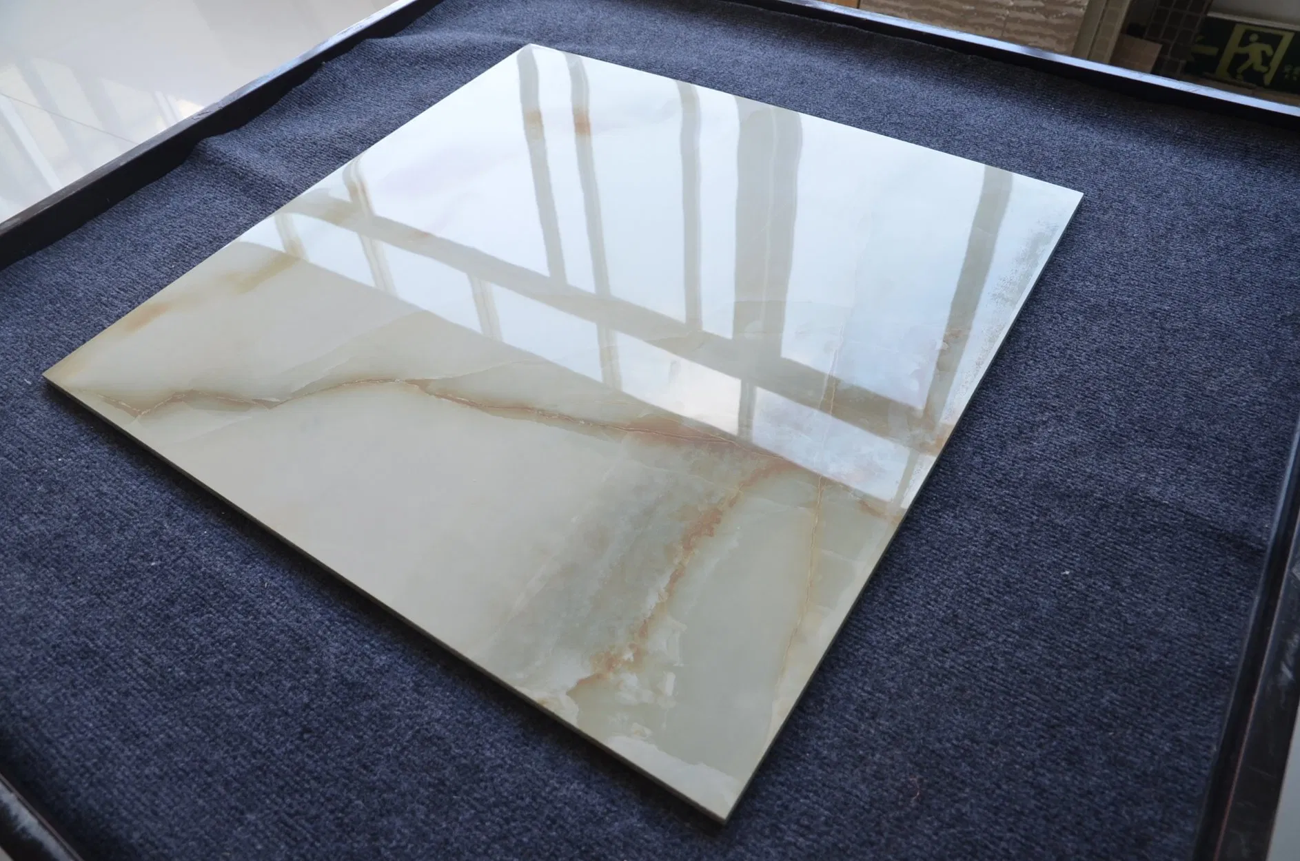 Porcelain 600 600 White Marble Kitchen Floor Luxury 600X600 Ceramic Stone Look Marble Tiles Floors Glazed Porcelain Tiles