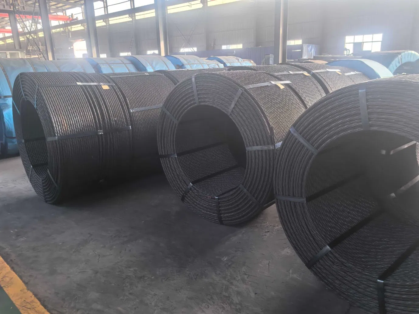 Low Relaxation PC 1X7 Steel Strand 1X19 Steel Wire Rope Galvanized with Oil Prestressed Steel Wire