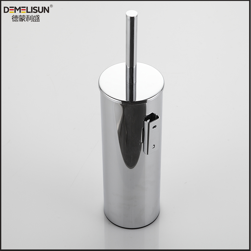 Customized Bathroom Cleaning Tool Chrome Plated Stainless Steel Toilet Brush Holder