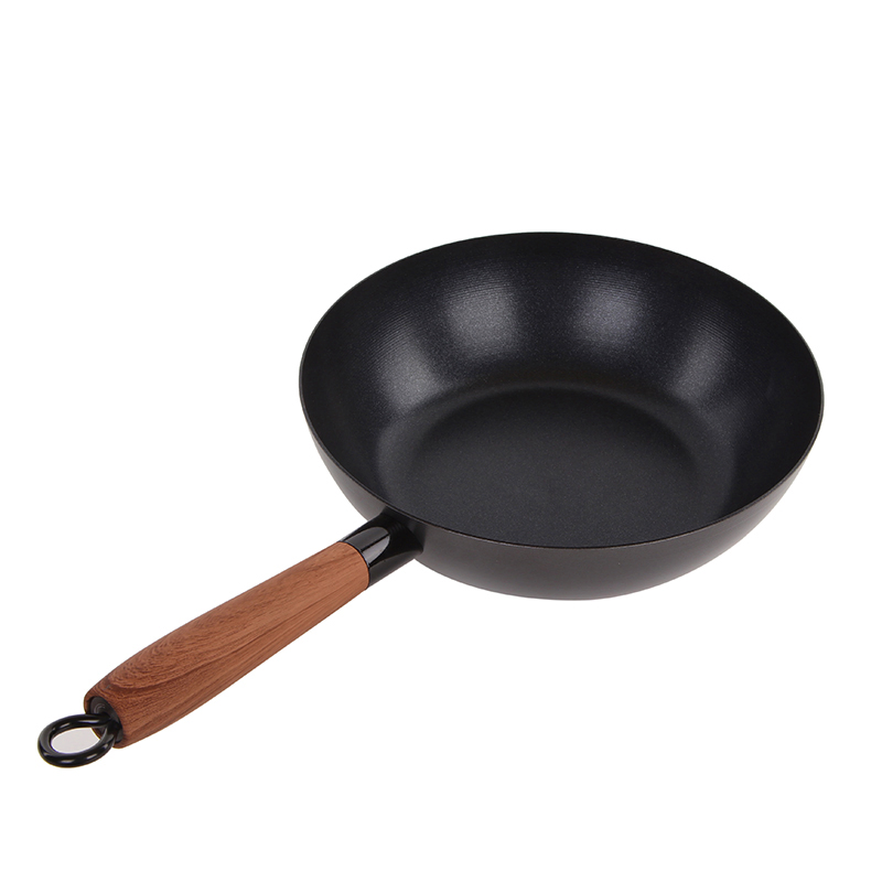 Pan Series Factory Flat Round Pancake Crepe Frying Pan Baking Tray with Bakelite Handle