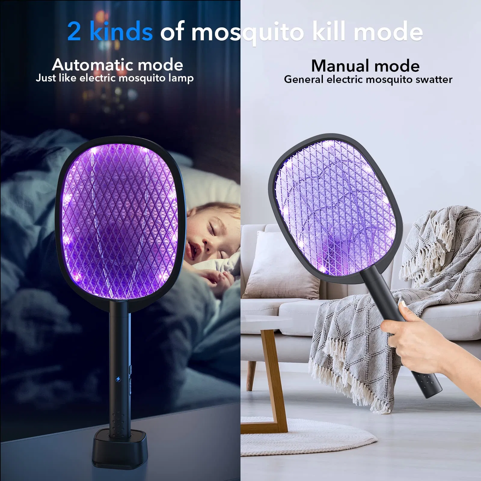 Hot Sale ODM Electric Fly Bug Zapper USB Rechargeable Mosquito Killer