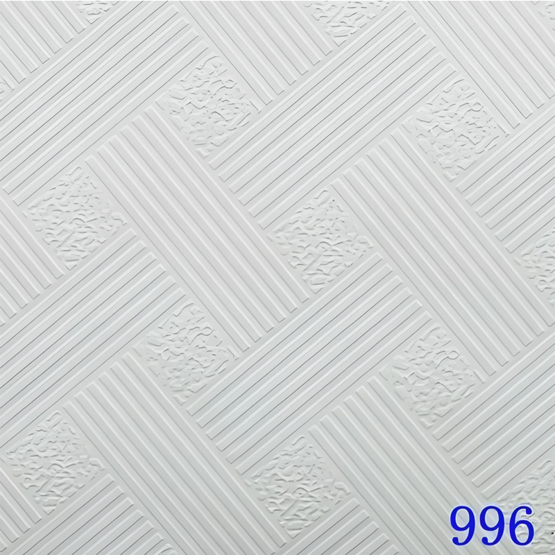 Soundproof PVC Gypsum Ceiling Tiles for Interior Decoration
