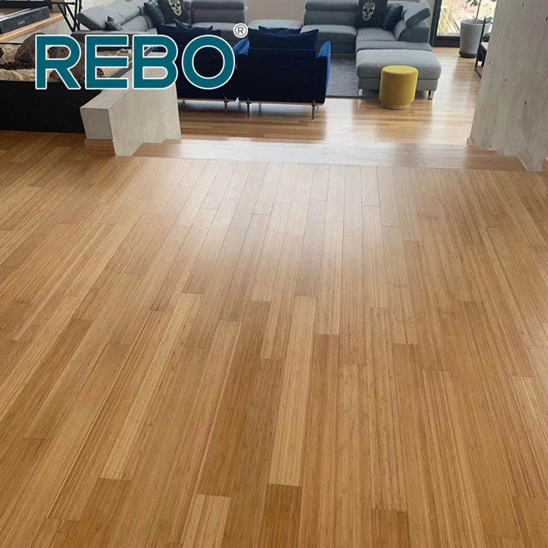 Easy Installation Solid Bamboo Charcoal Flooring Indoor for Home