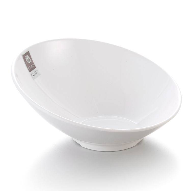 Wholesale White Bevel Melamine Noodle Bowl