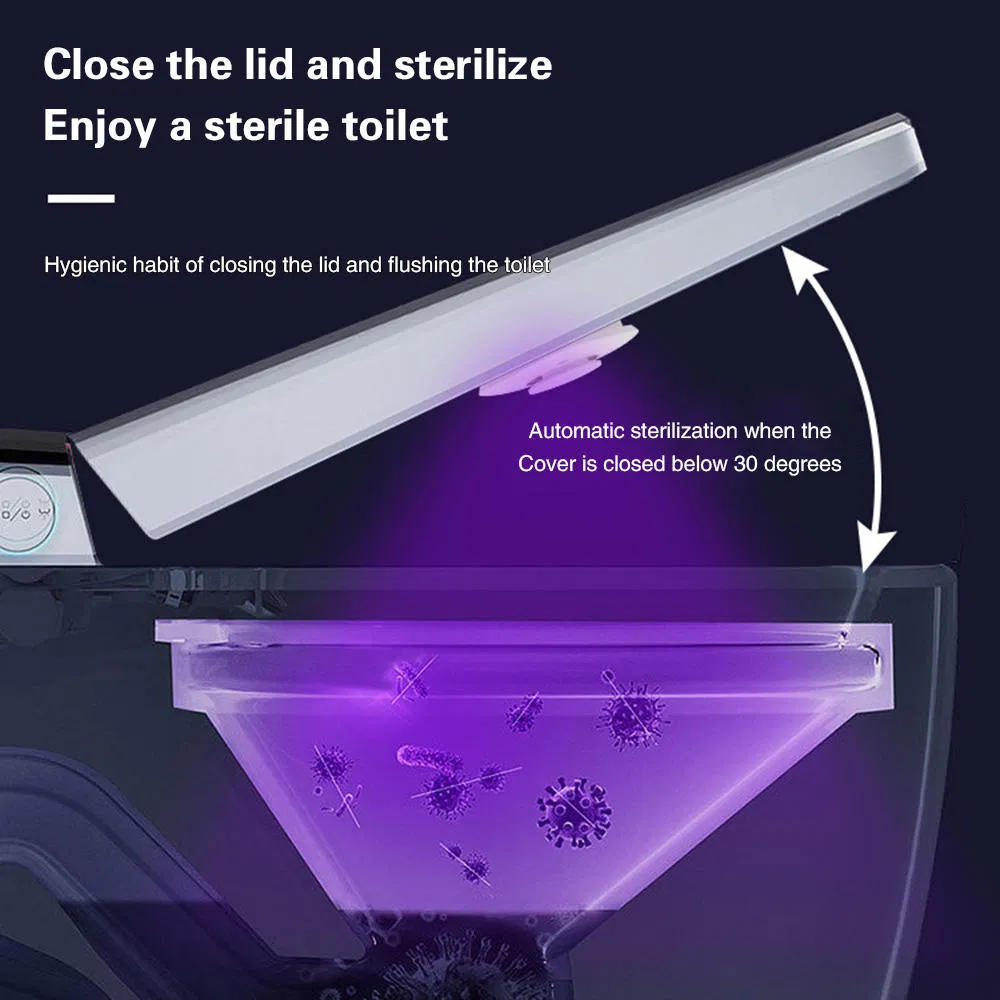 Household Smart Toilet Disinfection Mini Blue Liqht Disinfection Lamp Ultraviolet Liqht 5V Withe 2.5W